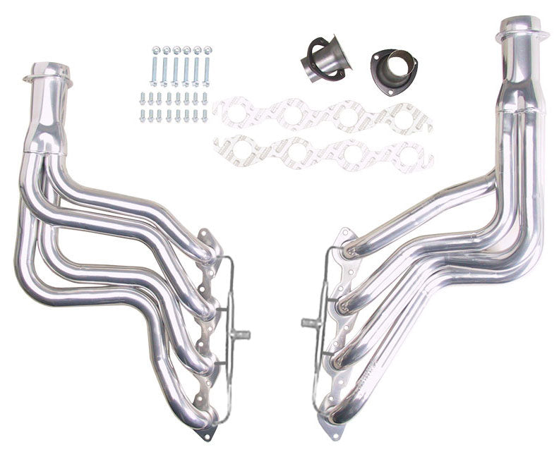 Hedman Hedders 66191 Silver Long-Tube E.O. Headers For 64-77 Chevelle 396-502 w/A.I.R. for Select Chevrolet Bel Air, Chevrolet Biscayne, Chevrolet Brookwood, Chevrolet Camaro, Chevrolet Caprice, Chevrolet Chevy II, Chevrolet El Camino, Chevrolet Impala,