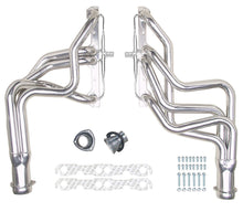 Load image into Gallery viewer, Hedman Hedders 66291 Silver Long-Tube EO Headers For '64-77 Chevelle 283-400 w/A.I.R. for Select Chevrolet Bel Air, Chevrolet Biscayne, Chevrolet Brookwood, Chevrolet Caprice, Chevrolet Chevelle, Chevrolet El Camino, Chevrolet Impala, Chevrolet Monte