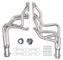 Load image into Gallery viewer, Hedman Hedders 66297 Silver Long-Tube EO Headers For '64-77 Chevelle 283-400 No A.I.R. for Select Chevrolet Bel Air, Chevrolet Brookwood, Chevrolet Caprice, Chevrolet Chevelle, Chevrolet El Camino, Chevrolet Impala, Chevrolet Malibu, Chevrolet Monte Carlo