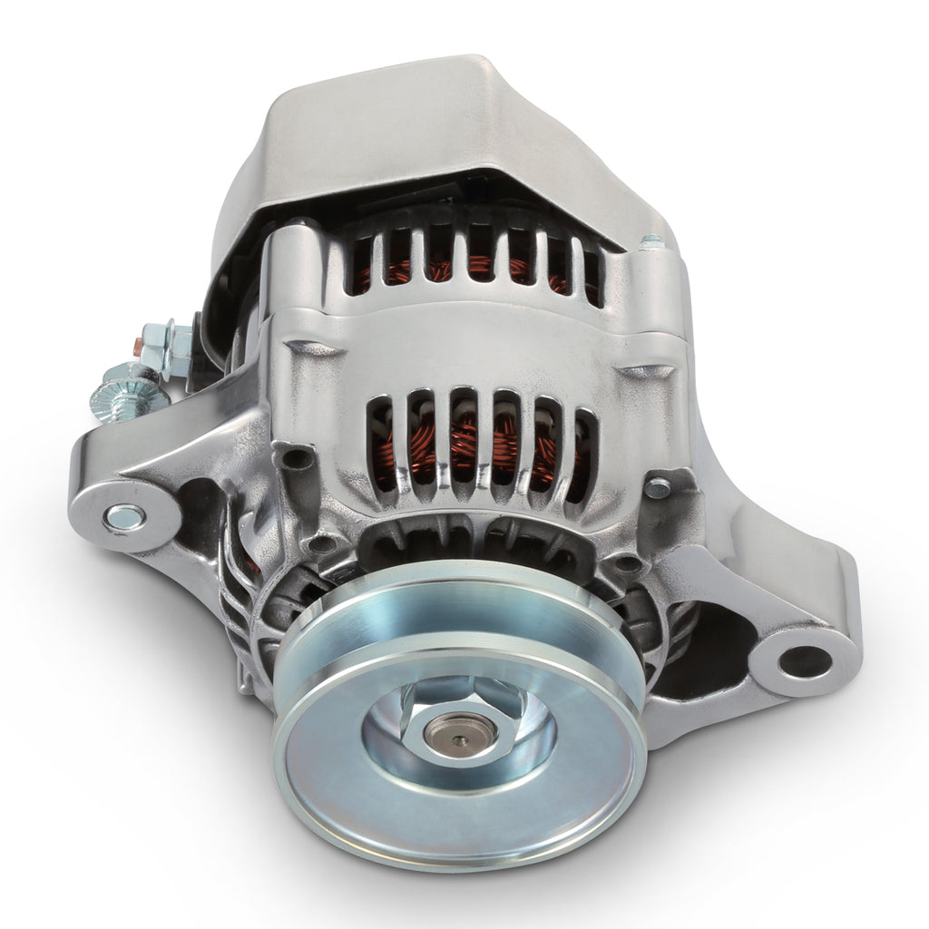 Proform 66433 100% NEW, POLISHED, 1-WIRE MINI ALTERNATOR, GM 50 AMP. for Select Buick Century, Buick LeSabre, Buick Regal, Buick Skylark, Checker Aerobus, Checker Deluxe, Checker Marathon, Checker Taxicab, Chevrolet 3B, Chevrolet 3C, Chevrolet 3D,