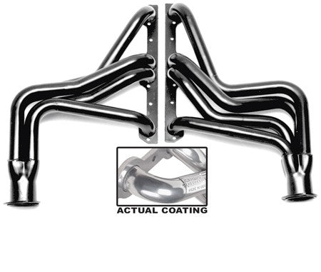 Hedman Hedders 66441 Silver Long-Tube E.O. Headers For 84-86 Corvette 283-400 w/A.I.R. for Select Chevrolet Corvette