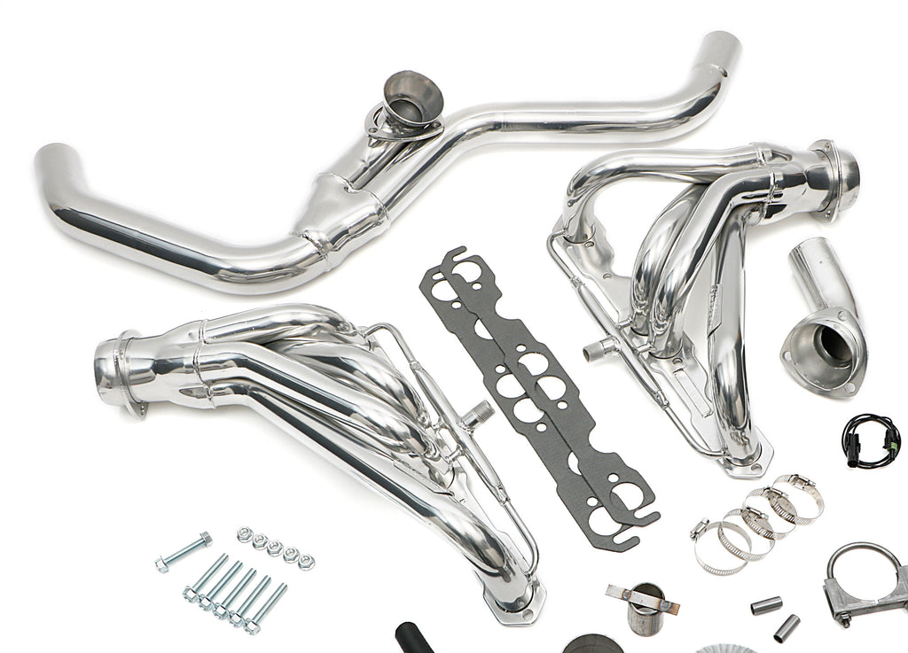 Hedman Hedders 66481 Silver Mid-Length EO Headers For 1982-92 Camaro 283-400 w/A.I.R. for Select Chevrolet Camaro, Pontiac Firebird