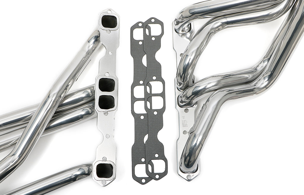 Hedman Hedders 66503 Silver Long-Tube Headers For 67-69 Camaro 283-400, Close Ratio PS for Select Chevrolet Camaro, Chevrolet Chevy II, Chevrolet Nova