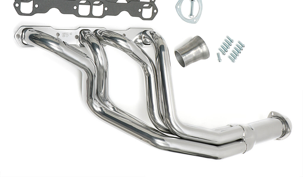 Hedman Hedders 66503 Silver Long-Tube Headers For 67-69 Camaro 283-400, Close Ratio PS for Select Chevrolet Camaro, Chevrolet Chevy II, Chevrolet Nova