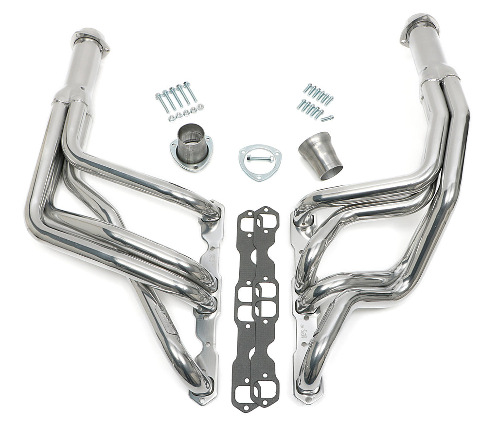 Hedman Hedders 66503 Silver Long-Tube Headers For 67-69 Camaro 283-400, Close Ratio PS for Select Chevrolet Camaro, Chevrolet Chevy II, Chevrolet Nova