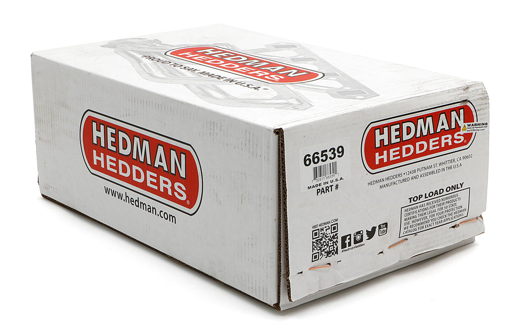 Hedman Hedders 66539 D-PORT, Silver, 1-1/2 in Mid-Length, Engine Swap Headers For SB Chevy in 2WD S10 for Select GMC Jimmy