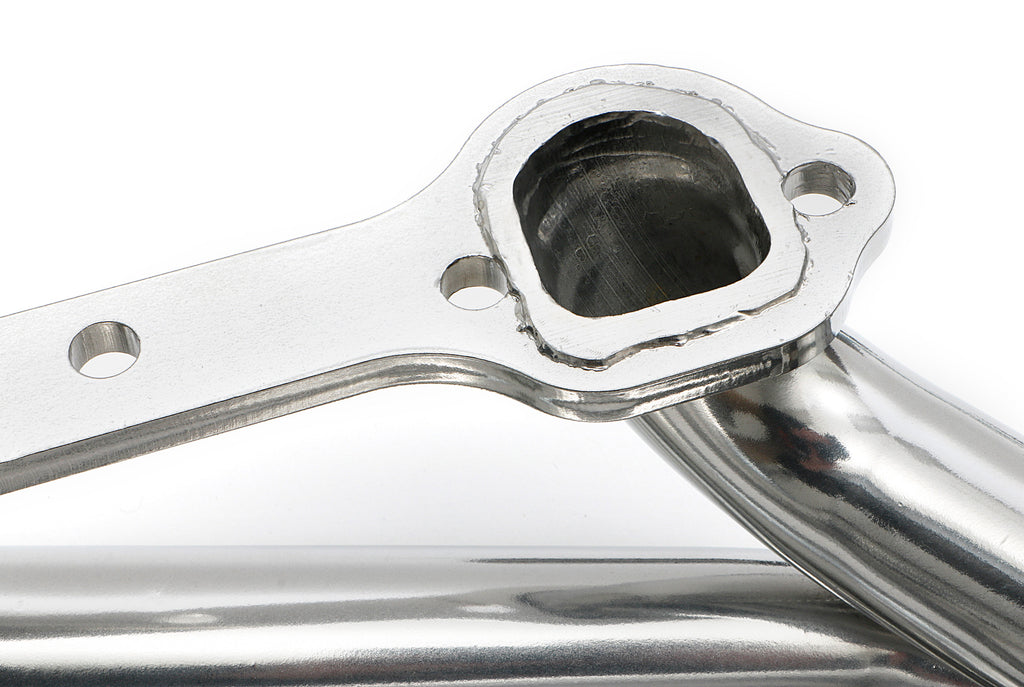 Hedman Hedders 66539 D-PORT, Silver, 1-1/2 in Mid-Length, Engine Swap Headers For SB Chevy in 2WD S10 for Select GMC Jimmy