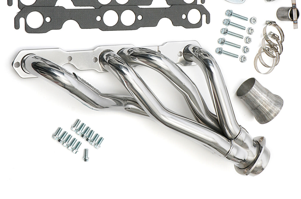 Hedman Hedders 66607 Silver Mid-Length E.O. Headers For 67-81 Camaro 283-400 No A.I.R. for Select Buick Regal, Chevrolet Bel Air, Chevrolet Biscayne, Chevrolet Camaro, Chevrolet Caprice, Chevrolet Chevelle, Chevrolet El Camino, Chevrolet Impala,
