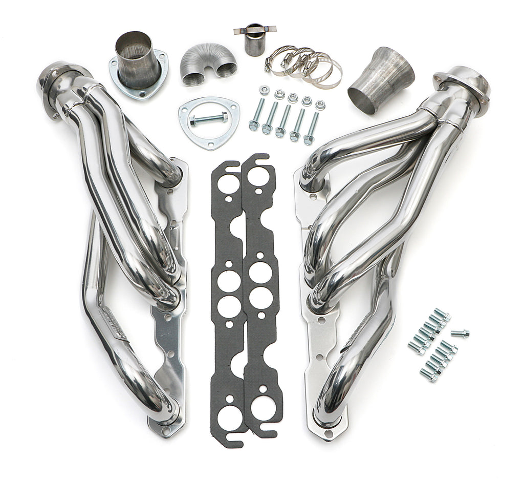 Hedman Hedders 66607 Silver Mid-Length E.O. Headers For 67-81 Camaro 283-400 No A.I.R. for Select Buick Regal, Chevrolet Bel Air, Chevrolet Biscayne, Chevrolet Camaro, Chevrolet Caprice, Chevrolet Chevelle, Chevrolet El Camino, Chevrolet Impala,