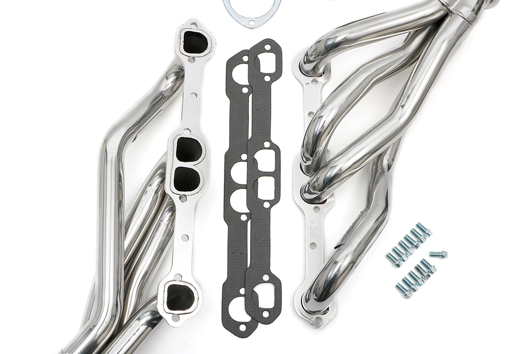 Hedman Hedders 66609 Silver Mid-Length D-Port Headers For 67-81 Camaro, G-Body 283-400 for Select Chevrolet Bel Air, Chevrolet Biscayne, Chevrolet Caprice, Chevrolet Chevelle, Chevrolet El Camino, Chevrolet Impala, Chevrolet Monte Carlo, Chevrolet