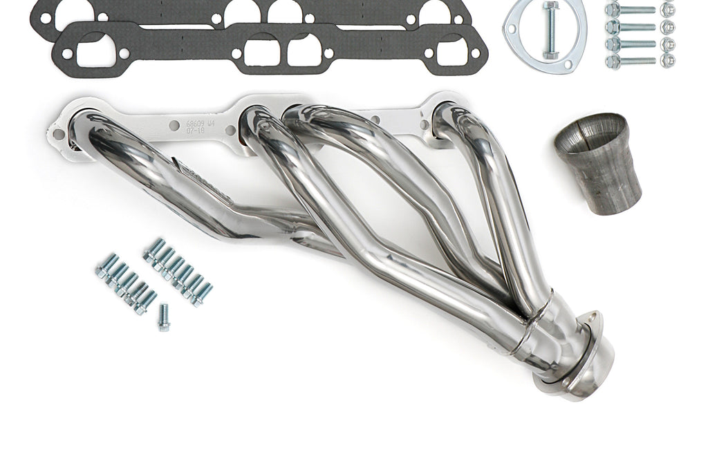 Hedman Hedders 66609 Silver Mid-Length D-Port Headers For 67-81 Camaro, G-Body 283-400 for Select Chevrolet Bel Air, Chevrolet Biscayne, Chevrolet Caprice, Chevrolet Chevelle, Chevrolet El Camino, Chevrolet Impala, Chevrolet Monte Carlo, Chevrolet
