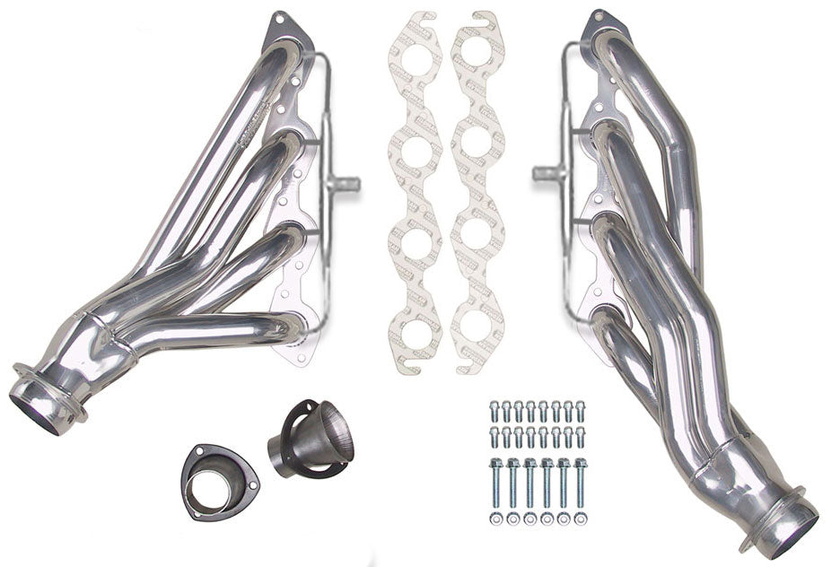 Hedman Hedders 66611 Silver Mid-Length E.O. Headers For 67-81 Camaro 396-502 w/A.I.R. for Select Chevrolet Bel Air, Chevrolet Biscayne, Chevrolet Brookwood, Chevrolet Camaro, Chevrolet Caprice, Chevrolet Chevelle, Chevrolet Chevy II, Chevrolet El Camino,