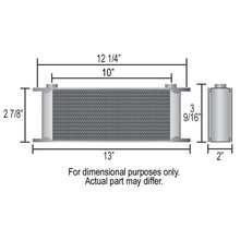 Load image into Gallery viewer, 10-Row-Series-10000-Stack-Plate-Oil-Fluid-Cooler,-90-Degree-Swivel--10An