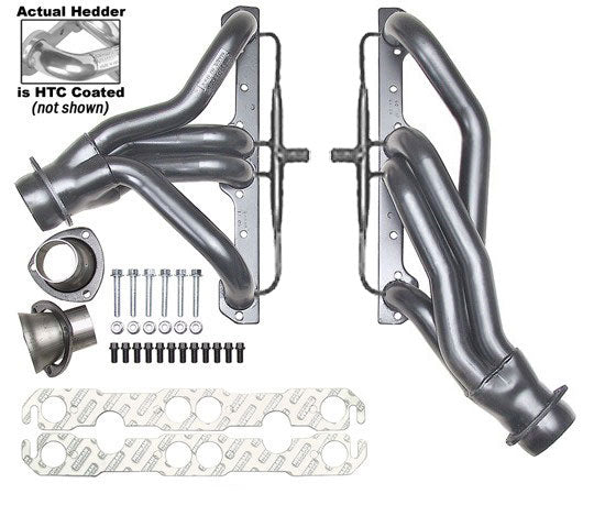 Hedman Hedders 66641 Silver Mid-Length E.O. Headers For 67-69 Camaro 283-400 w/A.I.R. for Select Chevrolet Camaro, Chevrolet Chevy II, Chevrolet Nova