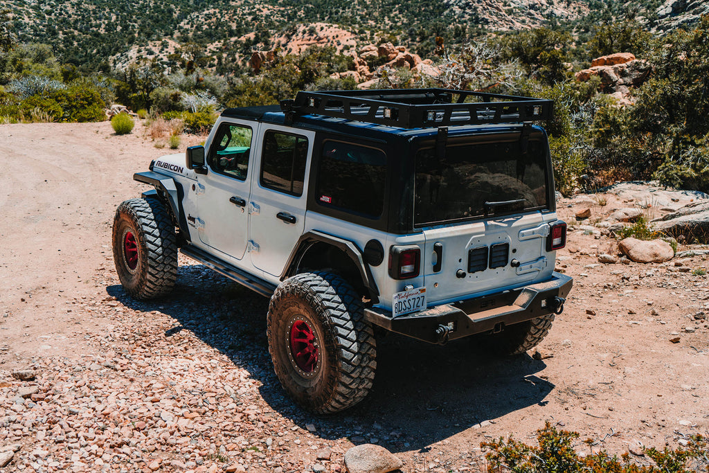 Body Armor 4x4 JL-2965 Full Width Rear Bumper W/ Tire Carrier Mount for Select Jeep Wrangler