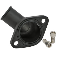 Load image into Gallery viewer, 6675-Chevy-V8-Sb--Bb-Aluminum-Water-Neck-15Deg-Swivelstyle-W-Oring-Seal-Black