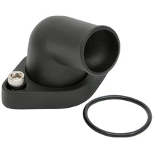 Load image into Gallery viewer, 6675-Chevy-V8-Sb--Bb-Aluminum-Water-Neck-15Deg-Swivelstyle-W-Oring-Seal-Black
