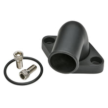 Load image into Gallery viewer, 6675-Chevy-V8-Sb--Bb-Aluminum-Water-Neck-90Deg-Swivelstyle-W-Oring-Seal-Black