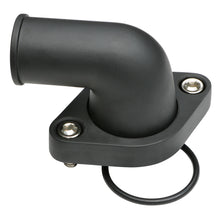 Load image into Gallery viewer, 6675-Chevy-V8-Sb--Bb-Aluminum-Water-Neck-90Deg-Swivelstyle-W-Oring-Seal-Black