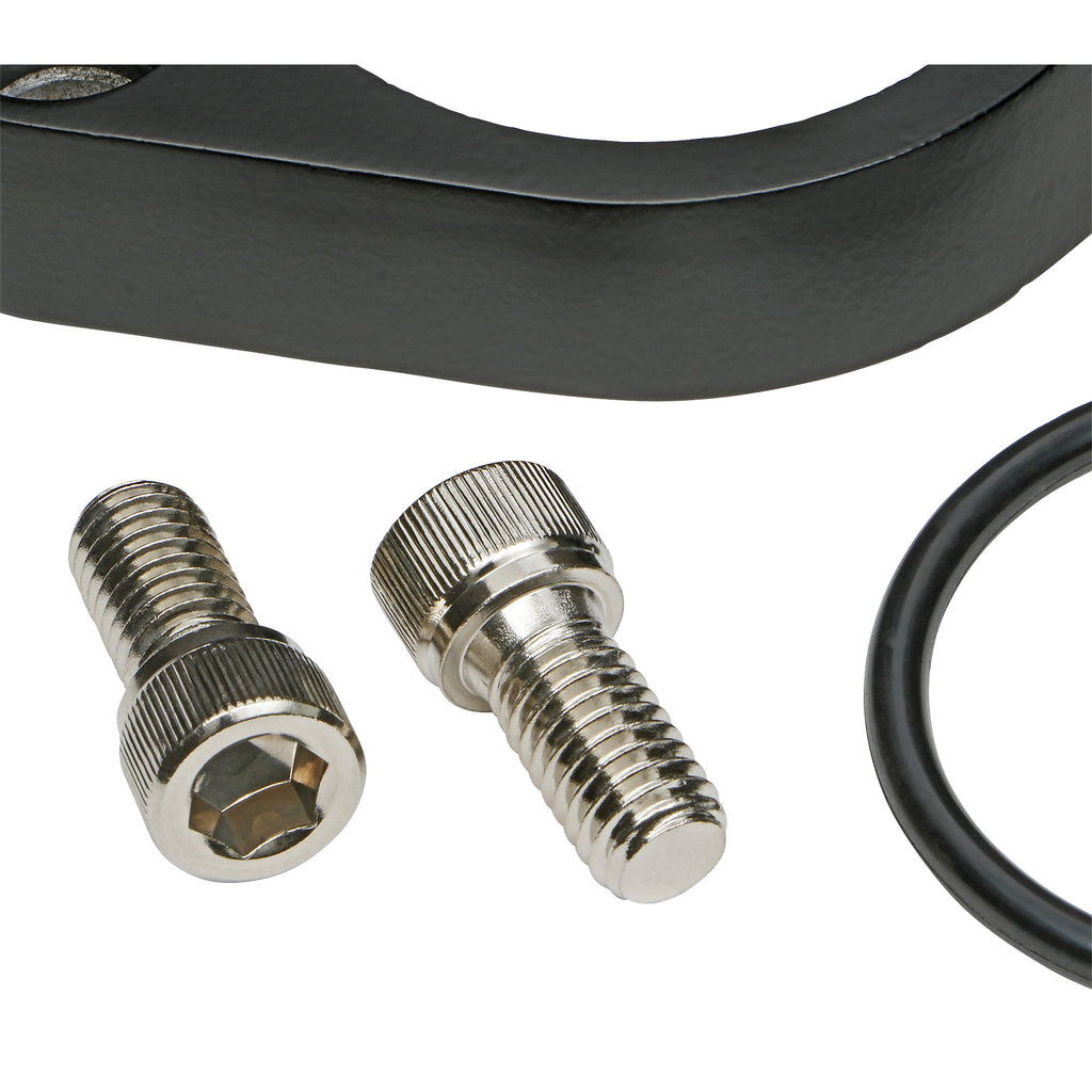 6675-Chevy-V8-Sb--Bb-Aluminum-Water-Neck-90Deg-Swivelstyle-W-Oring-Seal-Black
