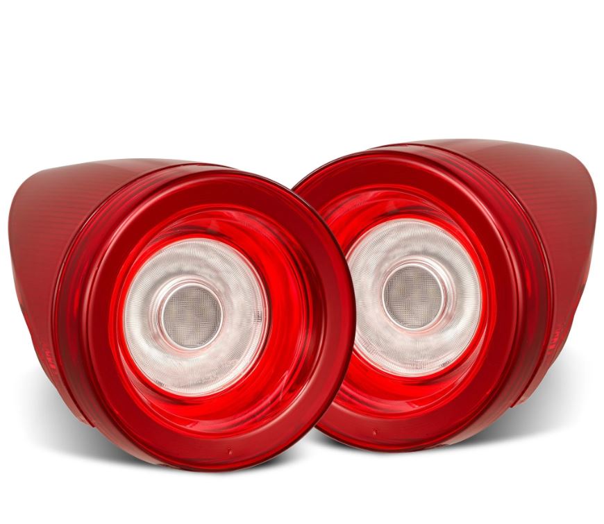 AlphaRex 668002 Prismatic LED Taillights Red Clear for Select Ferrari 458 Italia, Ferrari 458 Spider