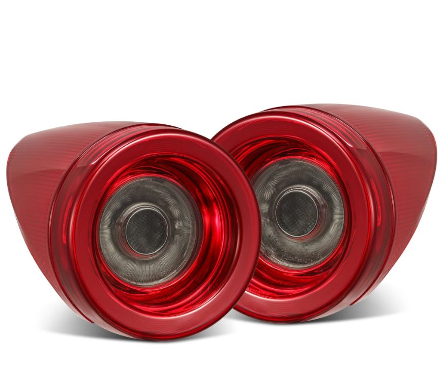 AlphaRex 668003 Prismatic LED Taillights Red Smoke for Select Ferrari 458 Italia, Ferrari 458 Spider