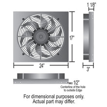 Load image into Gallery viewer, Derale 66828 Powerpack - High Output Single 17" RAD Fan/Alum Shroud Kit w/ PWM Controller