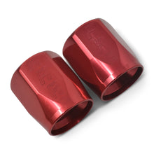 Load image into Gallery viewer, Performance-2-Piece--8-An-Full-Flow-Swivel-Hose-End-Sockets-(Qty-2)---Polished-And-Red