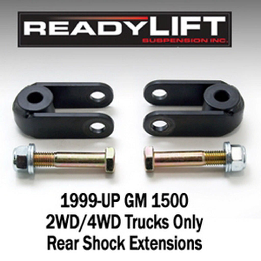 ReadyLift 67-3809 Rear Shock Extensions for Select Chevrolet Silverado 1500, Chevrolet Silverado Classic, Chevrolet Silverado LTD, Chevrolet Suburban, Chevrolet Suburban 1500, Chevrolet Tahoe, GMC Sierra 1500, GMC Sierra Classic, GMC Sierra Limited, GMC