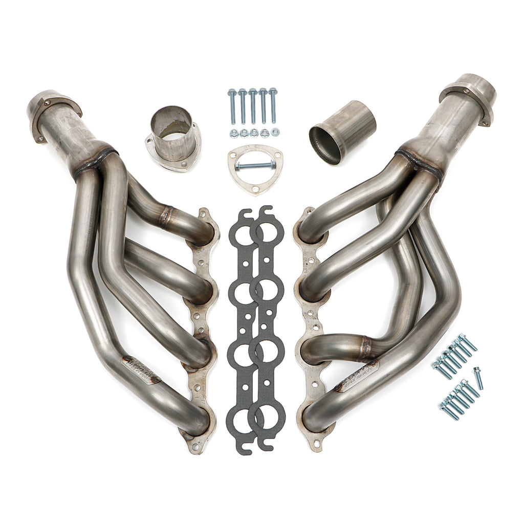 67-69-Camaro-Ls-Swap-Headers;-Mid-Length;-Stainless-Steel--Raw