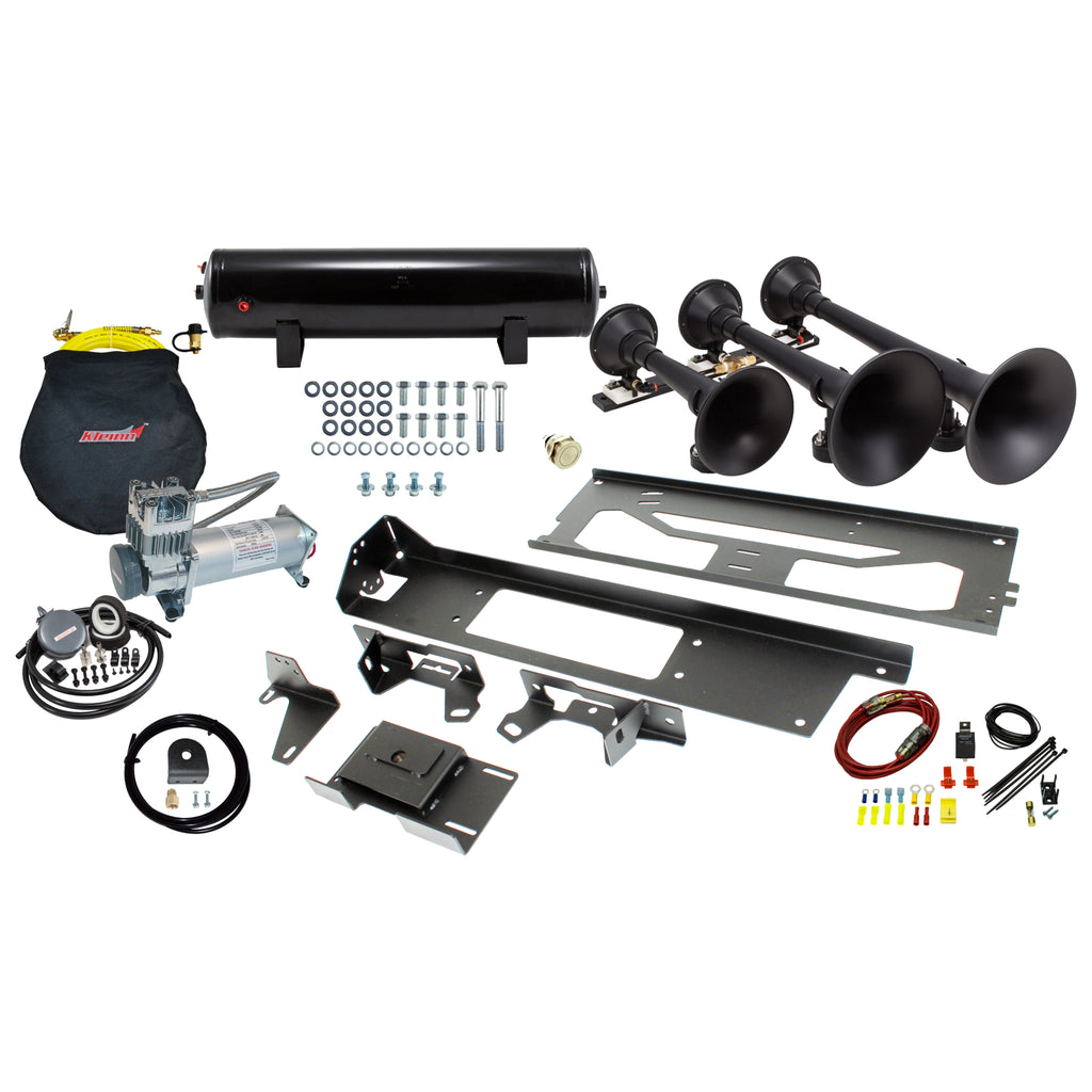 ~(67-Lbs.-23X22x20)~-Bolt-On-Train-Horn-System-For-2017-2018-Ford-F-250-And-F-350-Diesel-Trucks.