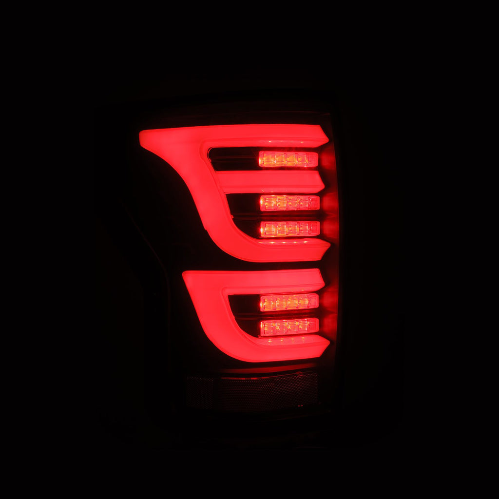 AlphaRex 670030 LED Taillights Black for Select Toyota Tundra