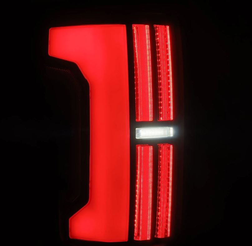 AlphaRex 670032 Prismatic LED Taillights Alpha Black for Select Toyota Tundra