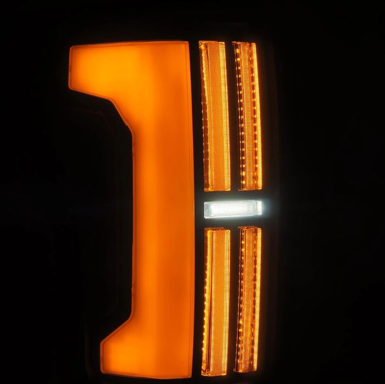 AlphaRex 670032 Prismatic LED Taillights Alpha Black for Select Toyota Tundra