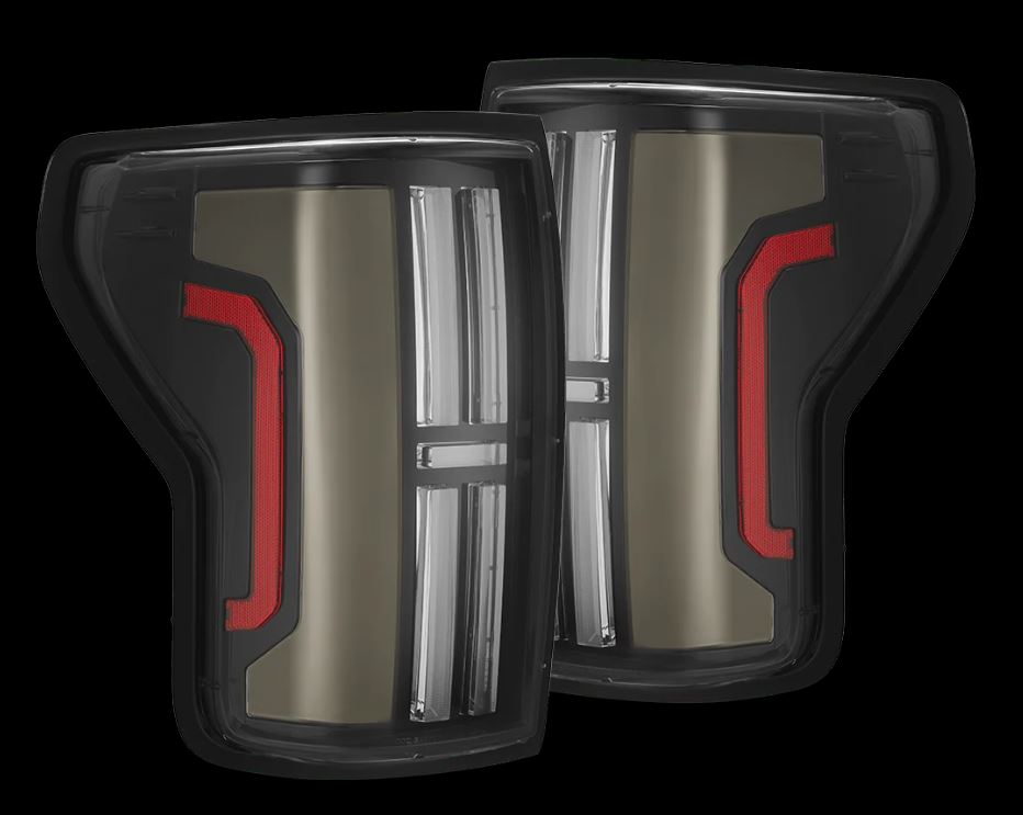 AlphaRex 670042 Prismatic LED Taillights Black for Select Toyota Tundra