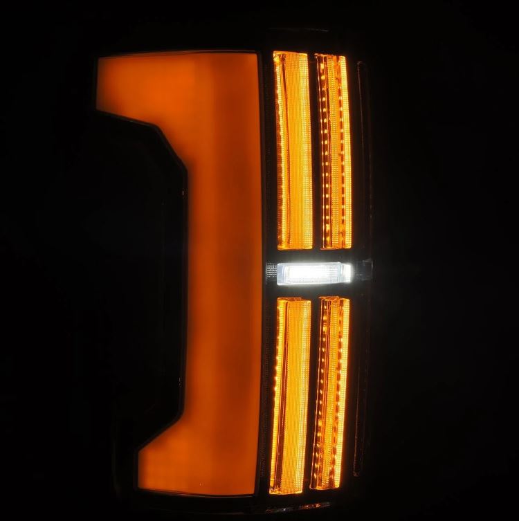 AlphaRex 670042 Prismatic LED Taillights Black for Select Toyota Tundra
