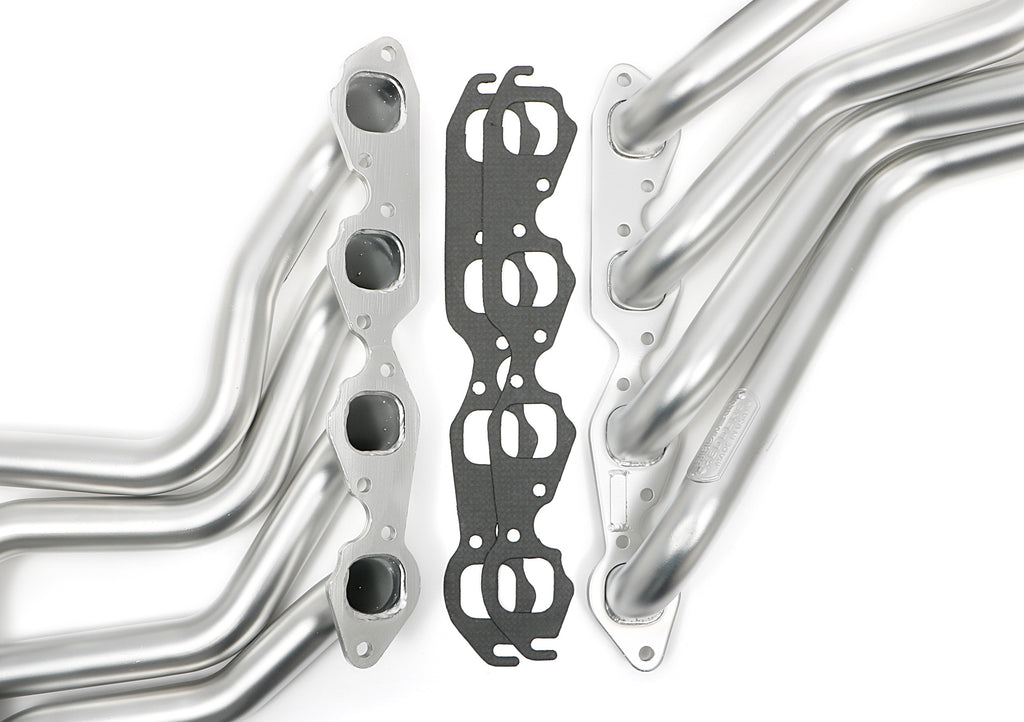 Hedman Hedders 67198 HD Silver Long-Tube Headers For 64-77 Chevelle 396-502 No A.I.R. for Select Chevrolet Bel Air, Chevrolet Biscayne, Chevrolet Brookwood, Chevrolet Camaro, Chevrolet Caprice, Chevrolet Chevy II, Chevrolet El Camino, Chevrolet Impala,