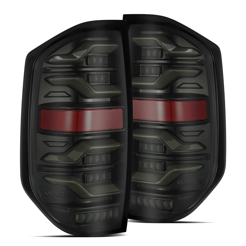 AlphaRex 672030 LED Taillights Alpha-Black for Select Toyota Tundra