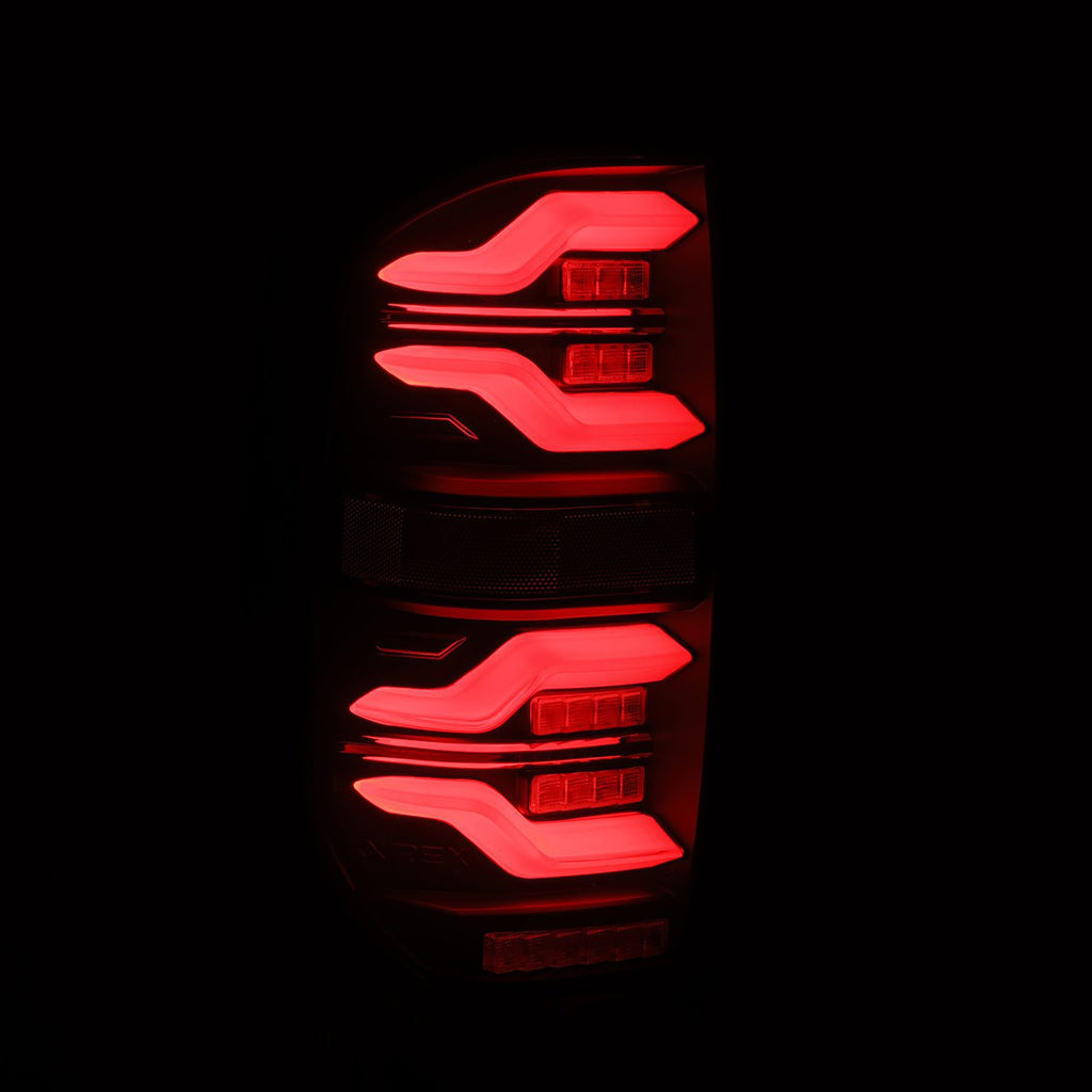 AlphaRex 672030 LED Taillights Alpha-Black for Select Toyota Tundra