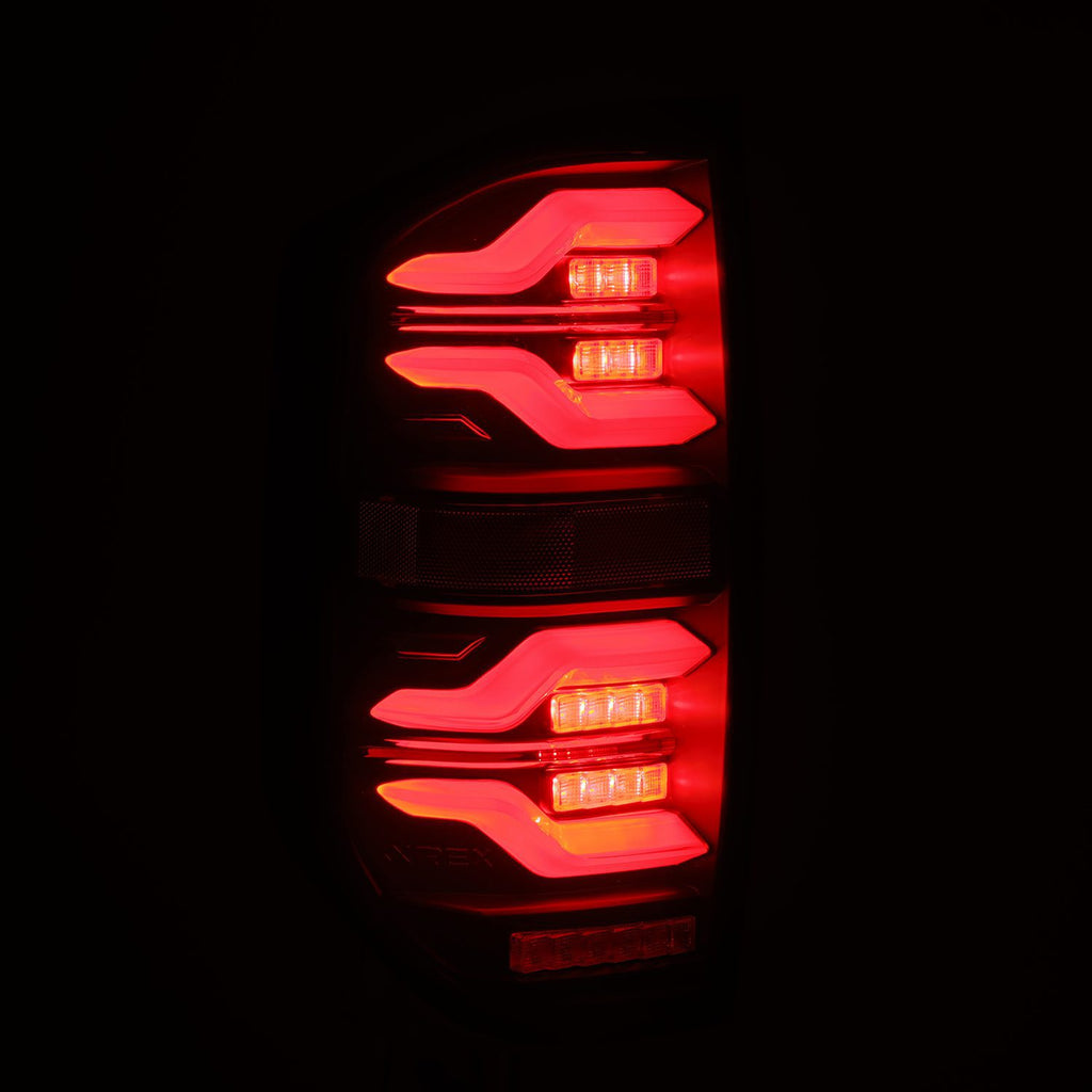 AlphaRex 672030 LED Taillights Alpha-Black for Select Toyota Tundra