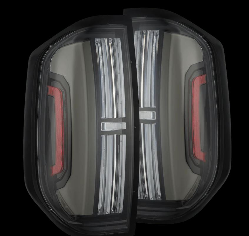 AlphaRex 672032 Prismatic LED Taillights Black for Select Toyota Tundra