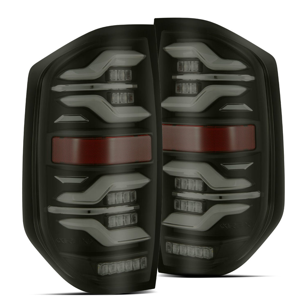 AlphaRex 672040 LED Taillights Black for Select Toyota Tundra