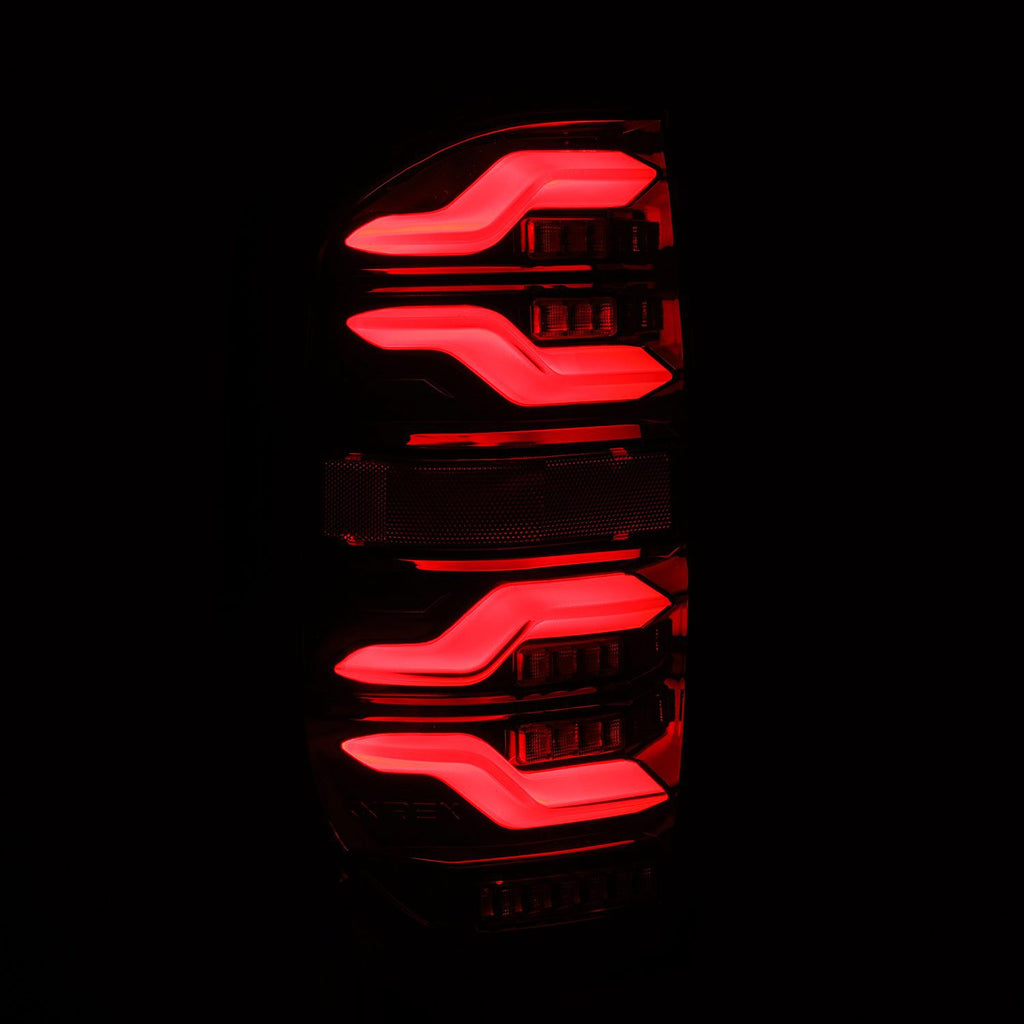 AlphaRex 672040 LED Taillights Black for Select Toyota Tundra