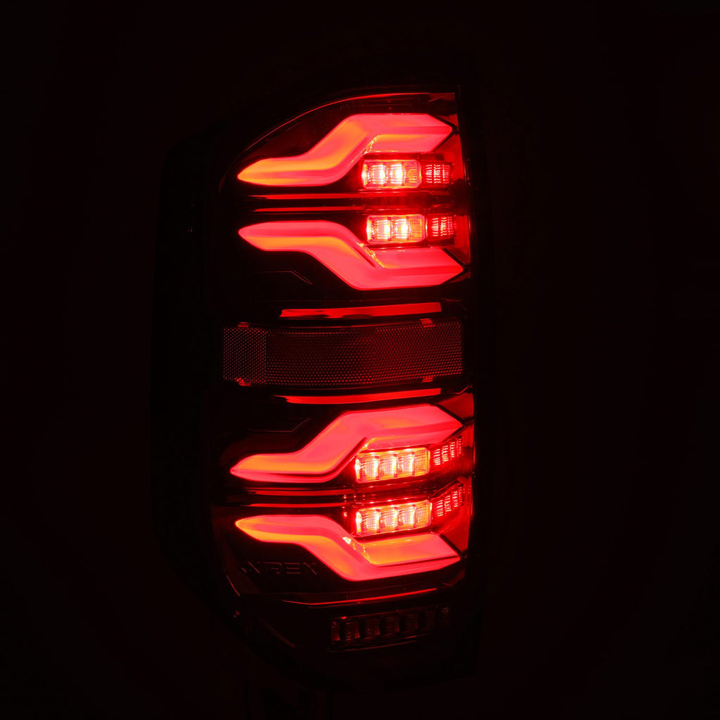 AlphaRex 672040 LED Taillights Black for Select Toyota Tundra