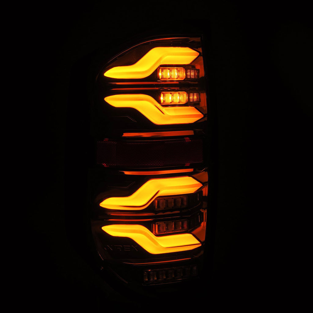 AlphaRex 672040 LED Taillights Black for Select Toyota Tundra
