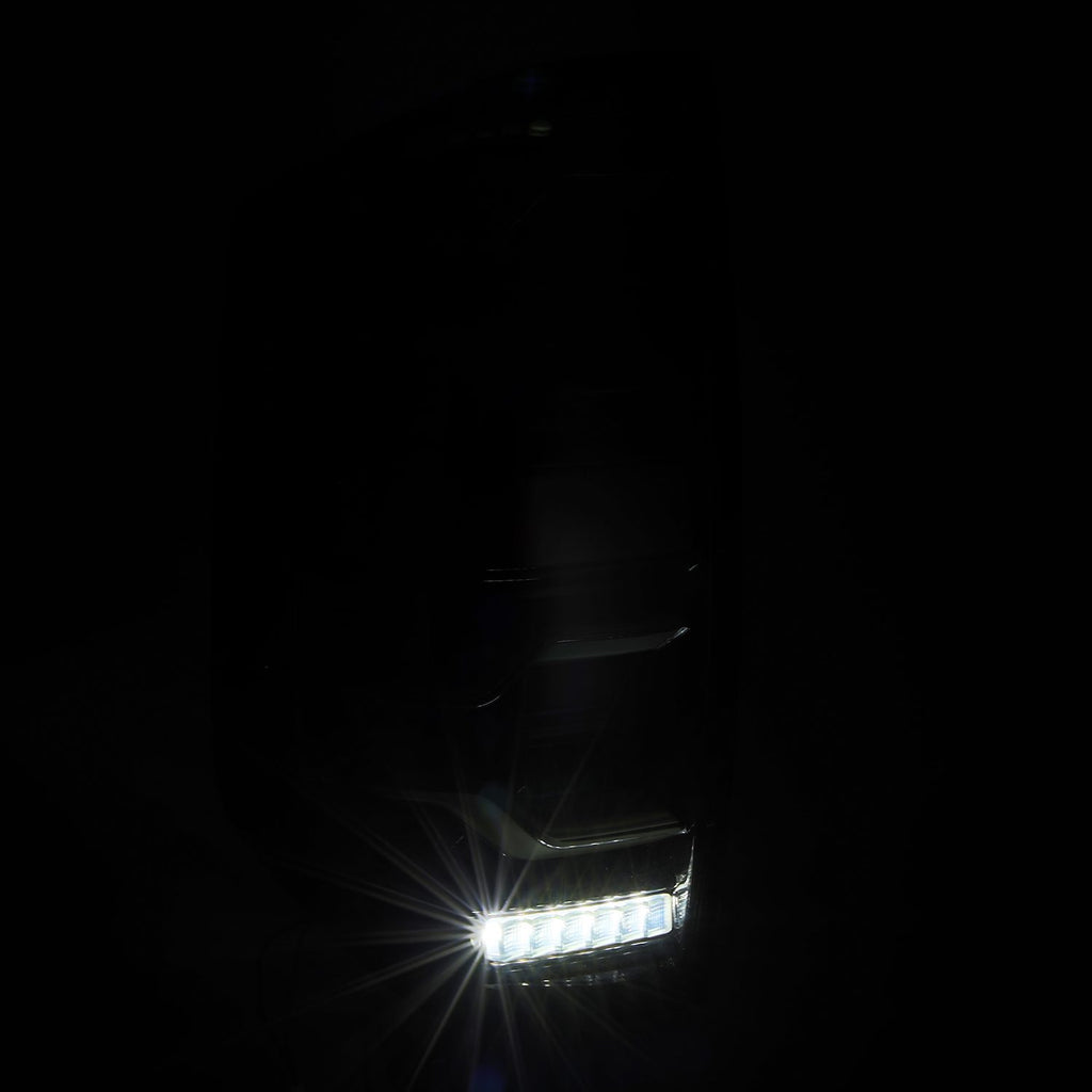AlphaRex 672040 LED Taillights Black for Select Toyota Tundra