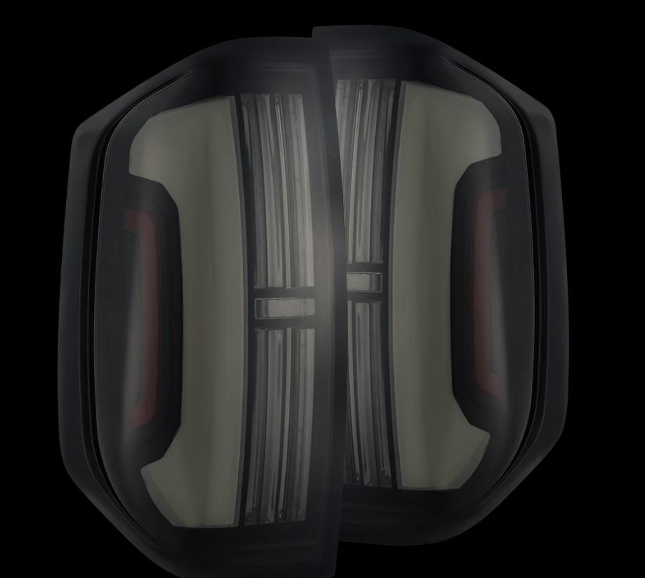 AlphaRex 672042 Prismatic LED Taillights Alpha Black for Select Toyota Tundra
