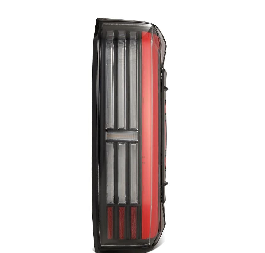 AlphaRex 673002 Prismatic LED Taillights Black Red for Select Toyota Tundra