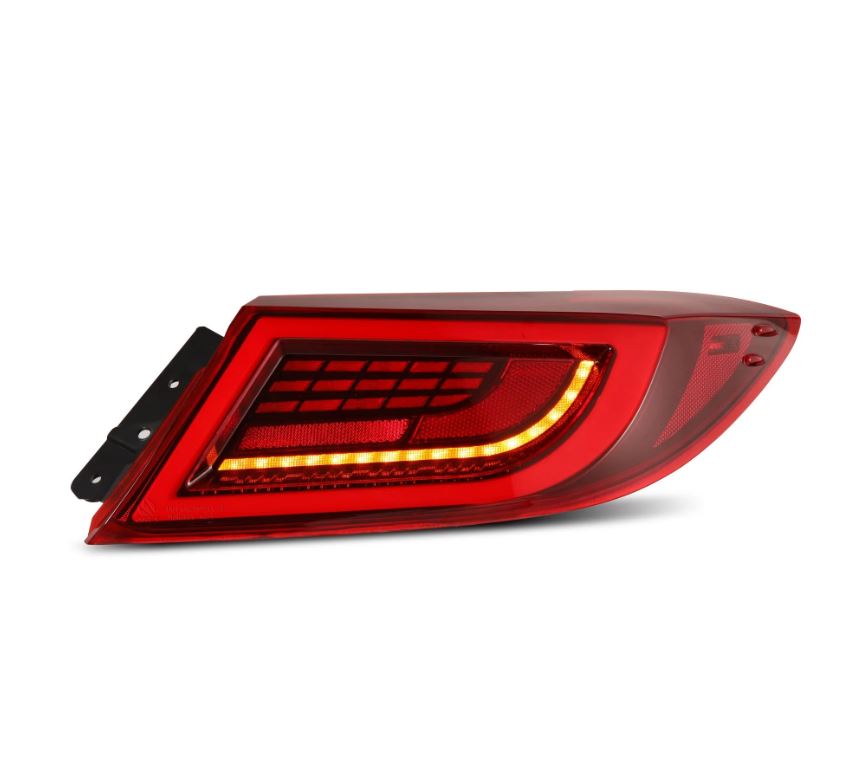 AlphaRex 675030 LED Taillights Vivid Red for Select Subaru BRZ, Toyota GR86
