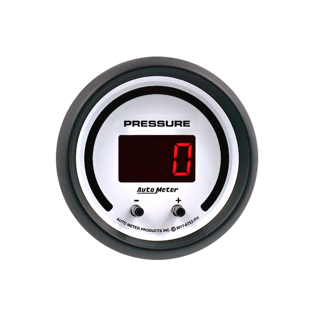 AutoMeter 6752-PH GAUGE, PRESSURE, 2 1/16", TWO CHANNEL, SELECTABLE, PHANTOM ELITE DIGITAL